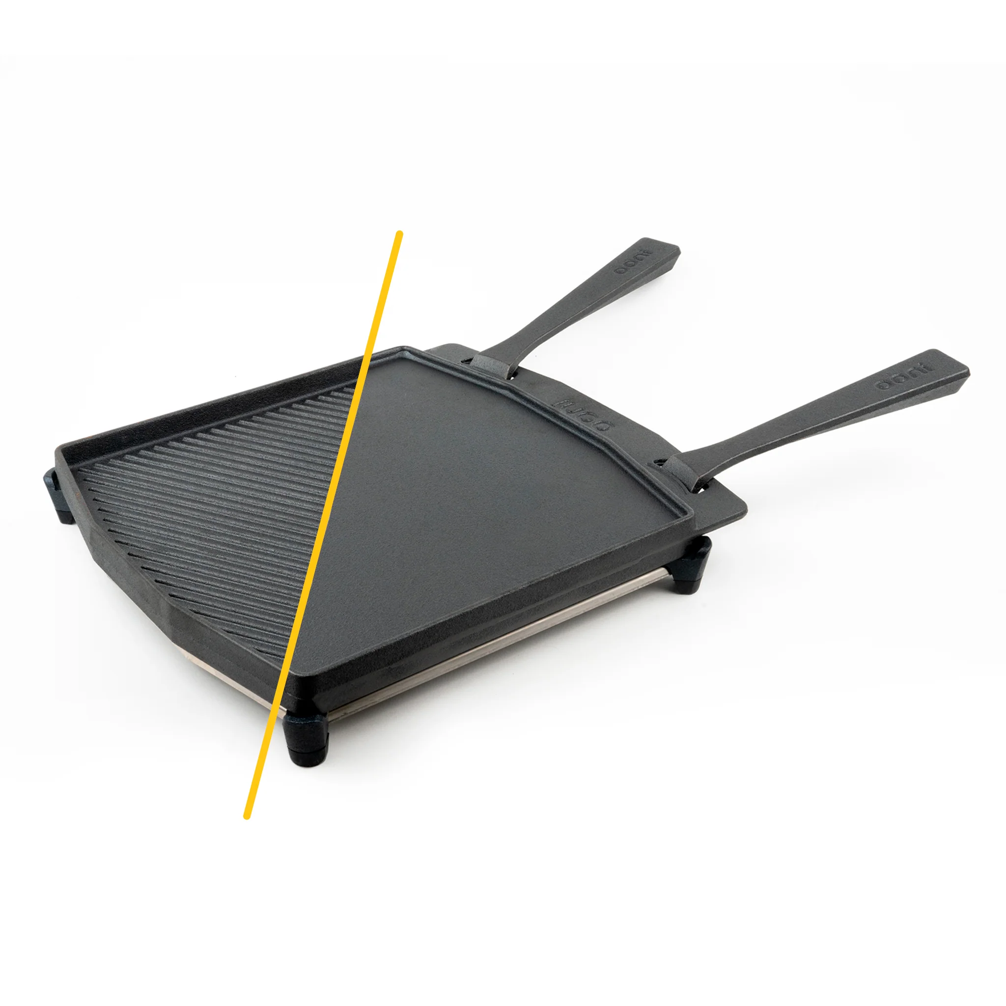 Ooni Dual-Sided Grizzler Plate and Cast Iron Skillet Pan Bundle - Image 4